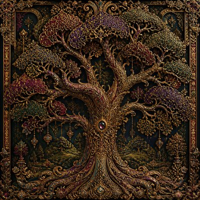 a tree in nature — Victorian Architecture Art
