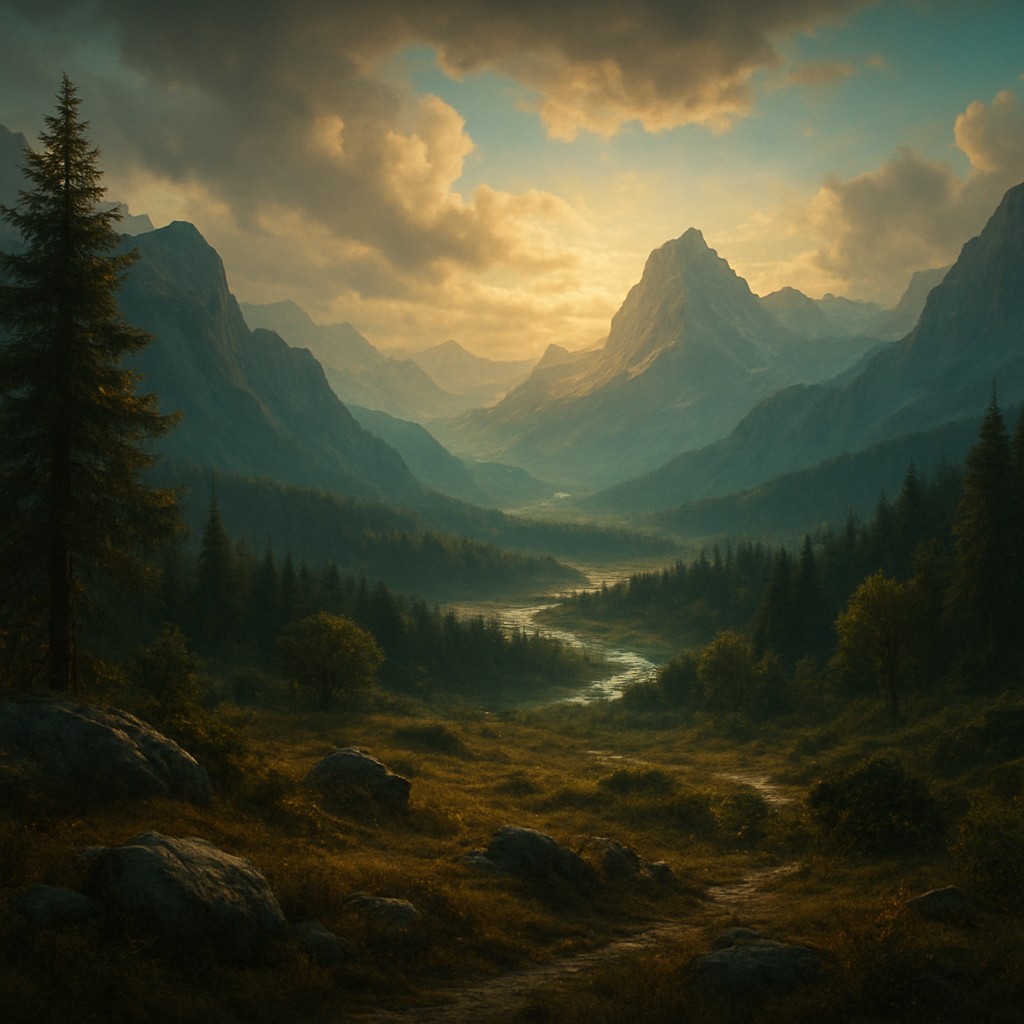 wide landscape with natural scenery