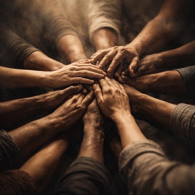 Express without words “For as we have many members in one body, and all members have not the same office: So we, being many, are one body in Christ, and every one members one of another.” (Romans 12:4-5, KJVA)
