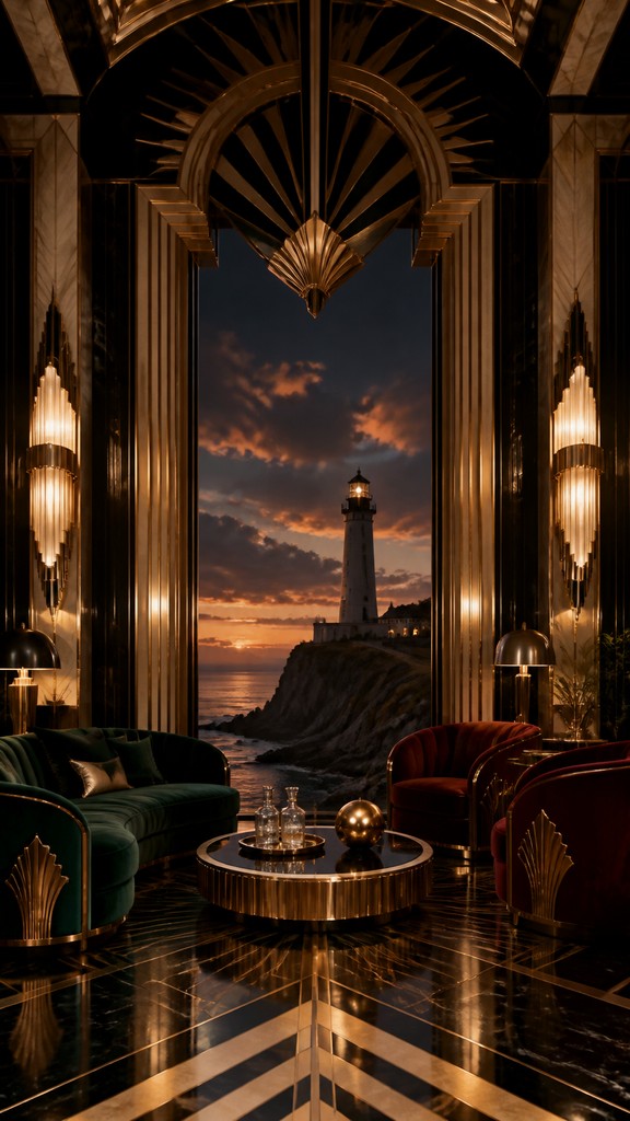 a lone lighthouse on a cliff at dusk under a dramatic sky, no text or lettering