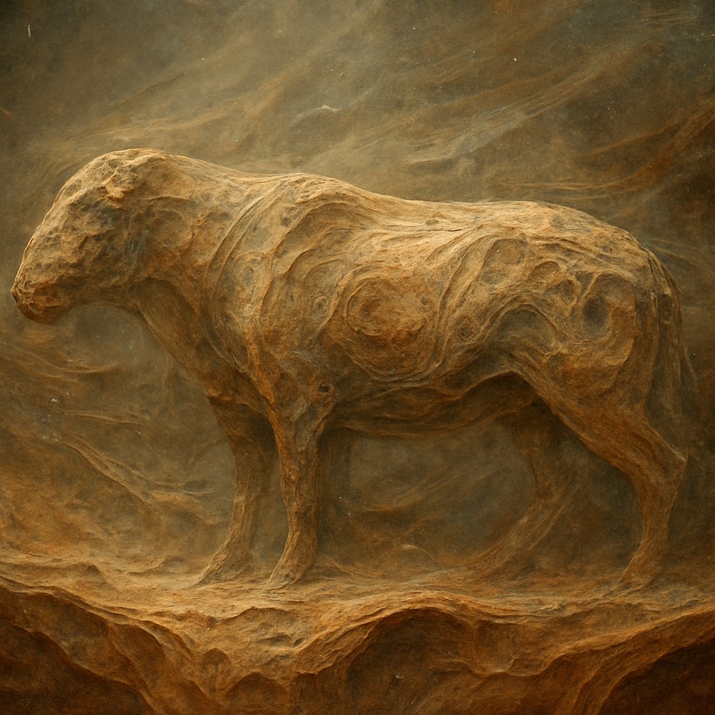 animal standing in natural pose