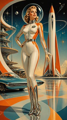 full-length portrait of an elegant figure