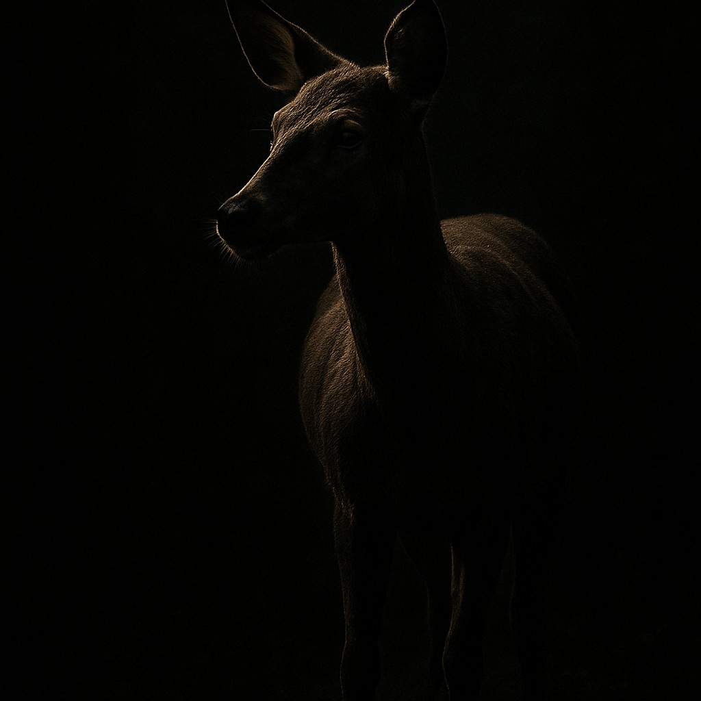 animal standing in natural pose