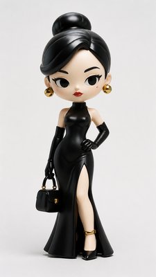 full-length portrait of an elegant figure