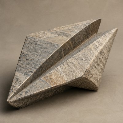 a paper plane, clean minimal composition on a plain background, no text