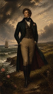 full-length portrait of an elegant figure