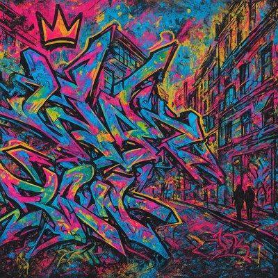Graffiti Art Style Style Transfer Example