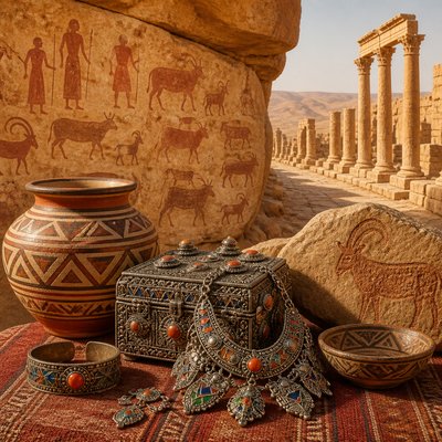 still life with everyday objects — Algerian Art Style