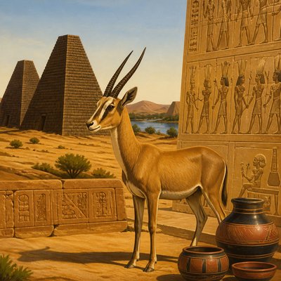 animal standing in natural pose