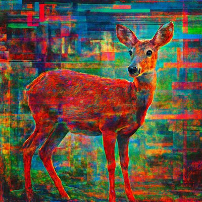 animal standing in natural pose