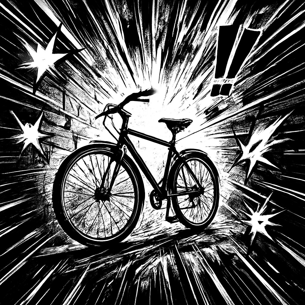bicyle resting against a wall