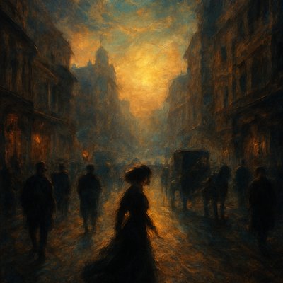 urban street with city activity