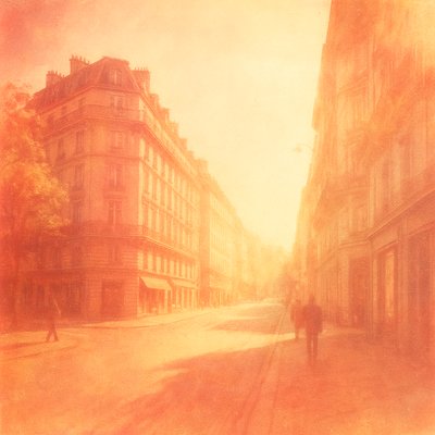 Vintage Film Burn Style Transfer Example