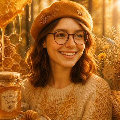 Honeycore Aesthetic Style Transfer Example