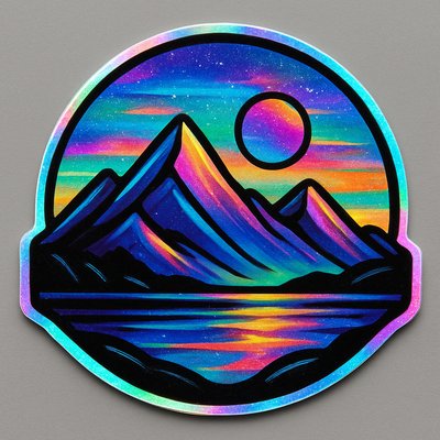 serene landscape with mountains and water