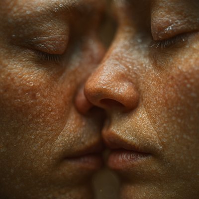 portrait of two people together
