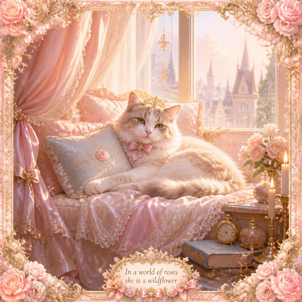 a cat lounging in a sunlit window — Princesscore Aesthetic