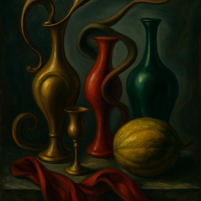 still life with everyday objects