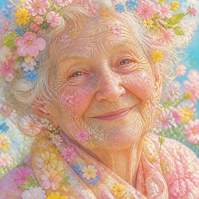 close-up portrait of an elderly person with expressive weathered features