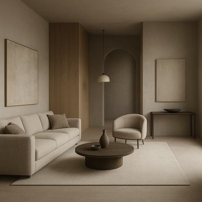 Contemporary Interior Design Style Transfer Example