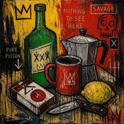 still life with everyday objects