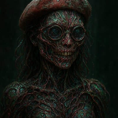 Biopunk Sci-Fi Art Style Transfer Example