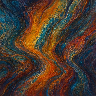 Fluid Abstract Art Style Style Transfer Example
