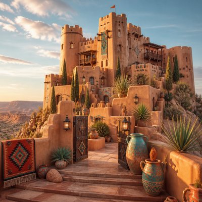 majestic castle on a hilltop