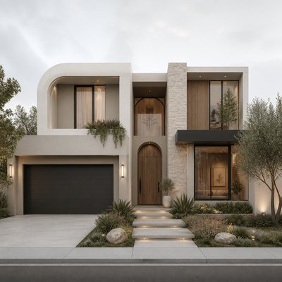 house with front view — Contemporary Interior Design