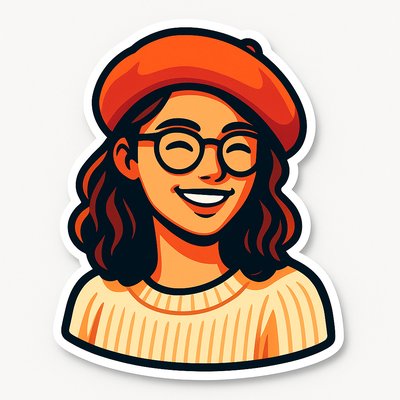 Die-Cut Sticker Design Style Transfer Example
