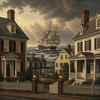 sailing ship on a stormy sea