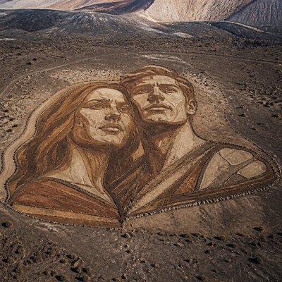 portrait of two people together