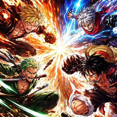 Una pelea epica de cuatro ojas