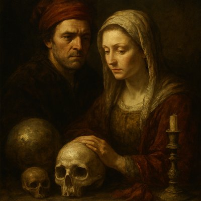 portrait of two people together