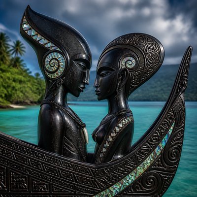 portrait of two people together