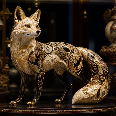 animal standing in natural pose — Decorative Arts Style