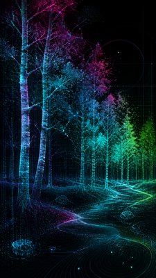 a serene birch forest in soft morning light, no people, no text
