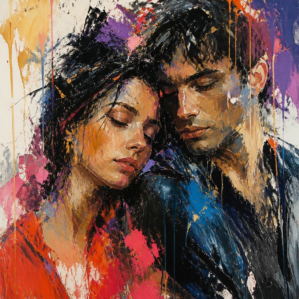 portrait of two people together