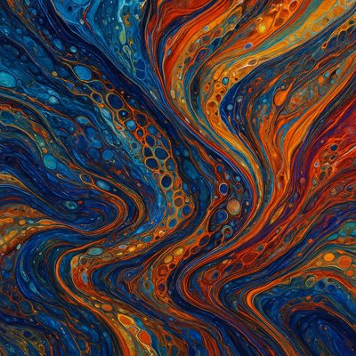 Fluid Abstract Art Style Style Transfer Example