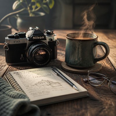 still life with everyday objects