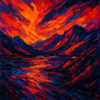 Expressionist Landscape Art Style 2