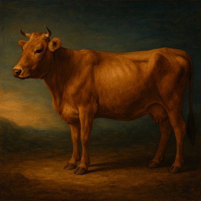 animal standing in natural pose