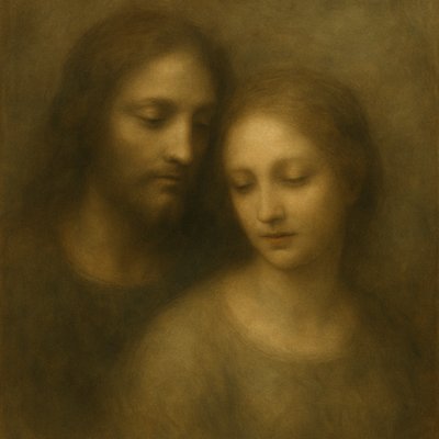 portrait of two people together