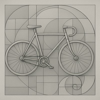 bicyle resting against a wall