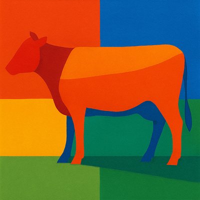 animal standing in natural pose