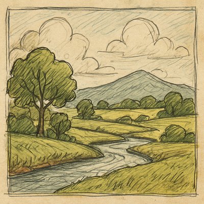 wide landscape with natural scenery