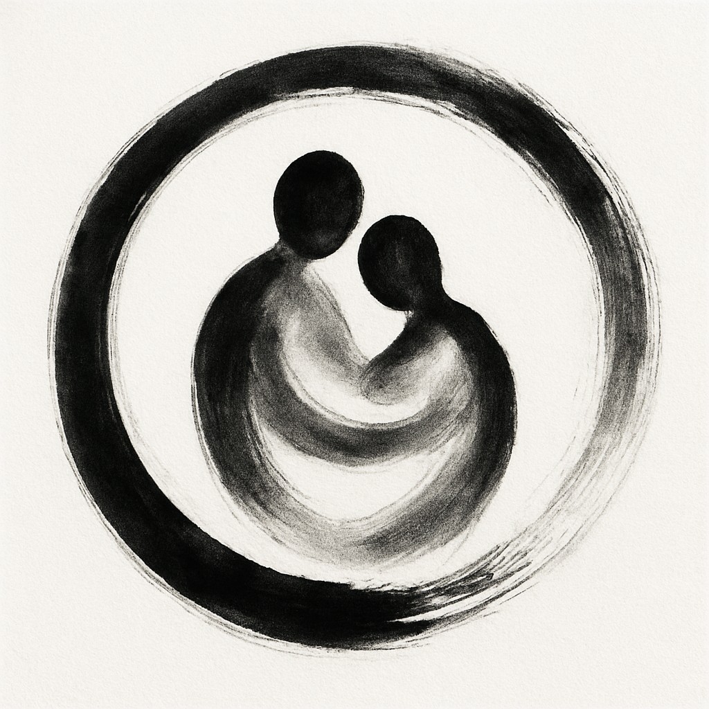 portrait of two people together