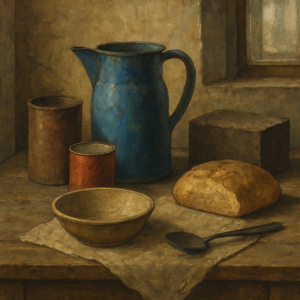 still life with everyday objects