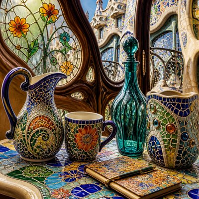 still life with everyday objects — Barcelona Art Style