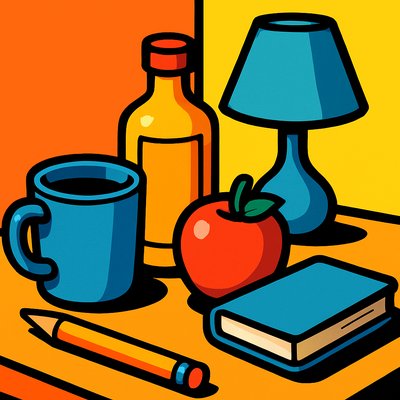 still life with everyday objects